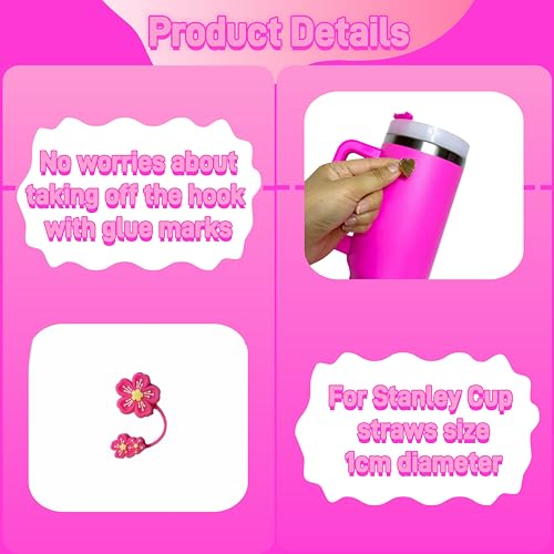 Klasikok Silicone Boots for Stanley 40oz Pink Passion Pink - Image 5