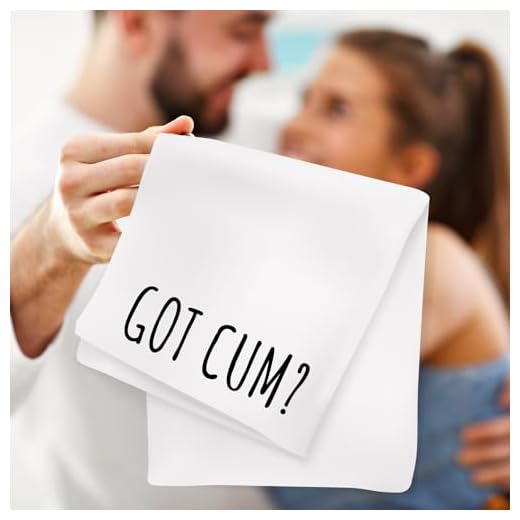 Funny Boyfriend & Men's Gifts: Unique Birthday & Anniversary Presents | Naughty Bachelor Bachelorette Surprises Party Favors Gift Hand Towels for Bride & Groom-to-Be Got Cum Nut Splash Blast Off Towel