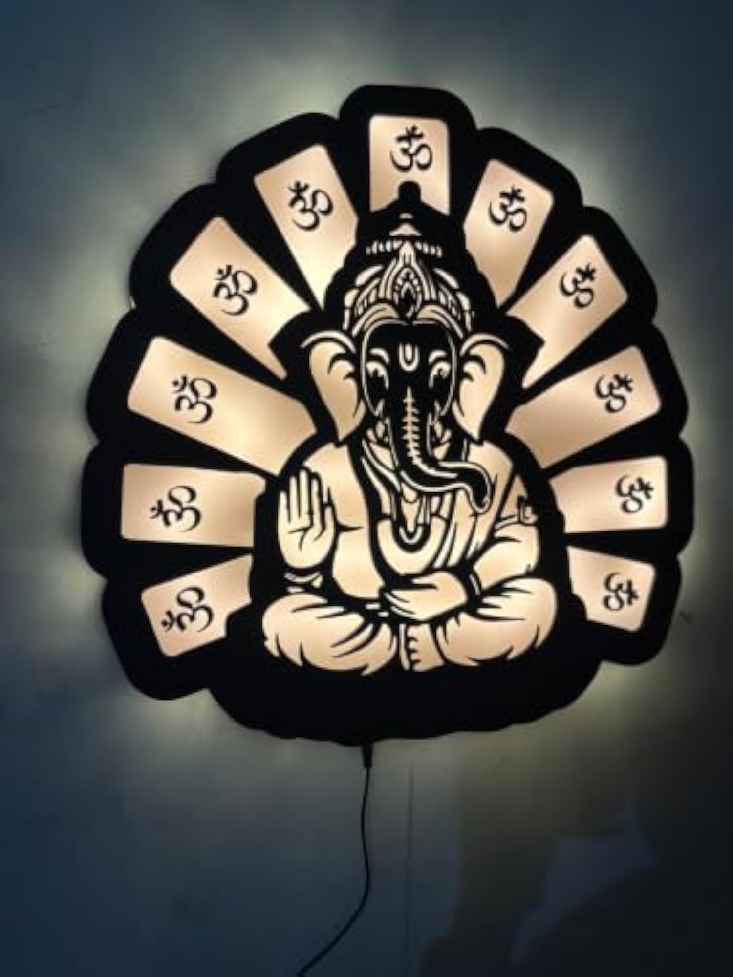 Om Ganesha LED Wall Decor Light