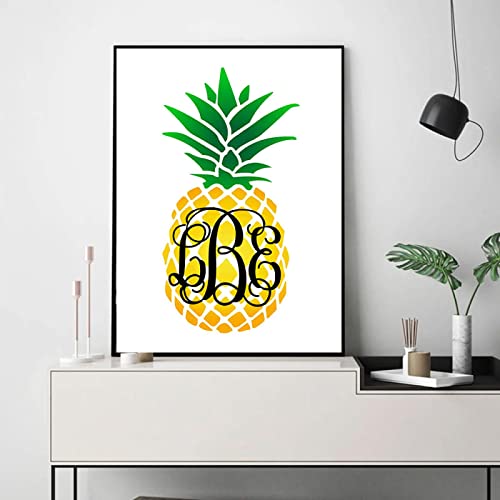 Cadre ananas abstrait poster scandinave décoration mur - 3