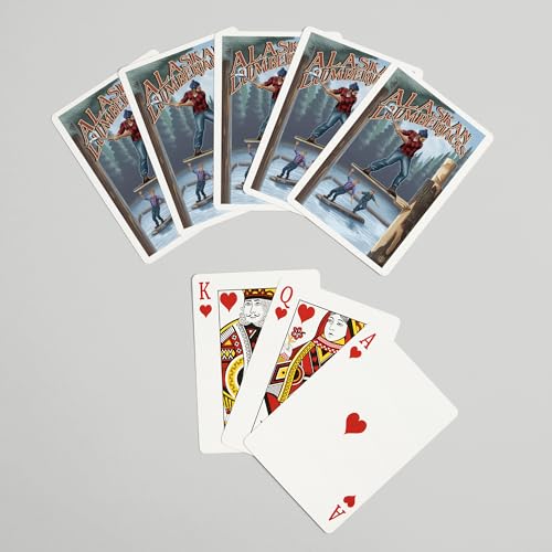 Baraja de Naipes Póker Alaskan Lumberjacks 52 Cartas miniatura 7