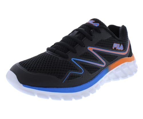 Fila Panorama 9 GS Boys Shoes Size 6.5, Color: Black/Blue/Orange