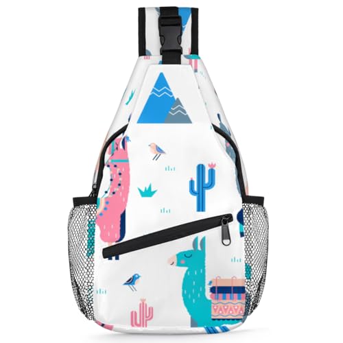 Sac à bandoulière alpaga lama multifonction avec rangement ergonomique pour homme