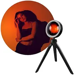 Luminária LED com Efeito Pôr do Sol Tripé