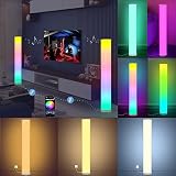 2 Pack Corner Floor Lamp,Color Changing Floor Lamp with Smart App and Button Control, Newest High Br