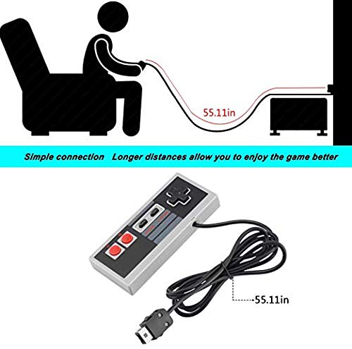 Vista 2 de Xberstar Controller with 6 feet Cable for NES Mini Classic Edition Console Wired Joypad & Gamepads for Gaming System