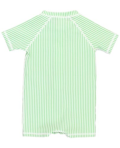 Image of RUGGEDBUTTS Baby /Toddler Boy Swimsuit, One Piece Zipper Rash Guard Sunsuit with UPF 50+ Sun Protection