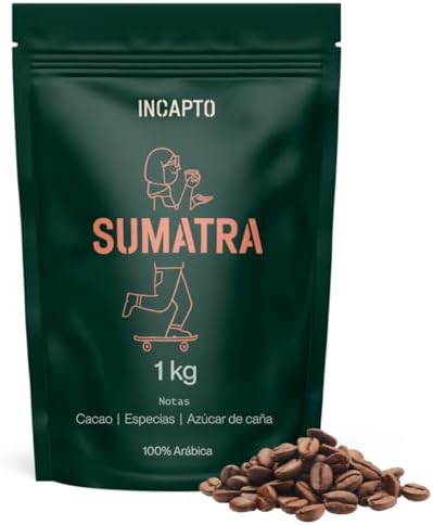 Incapto Café en Grano de Especialidad 1kg | Origen Sumatra | 100%...