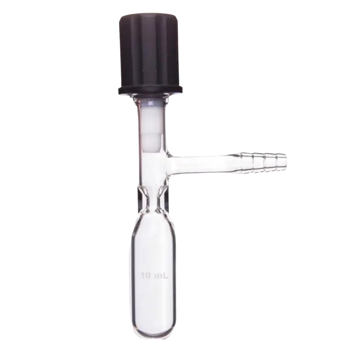 Glass Schlenk Storage Tube with 0-4mm High Vacuum Valve 25ml Borosilicate Reaction Kettle Tube