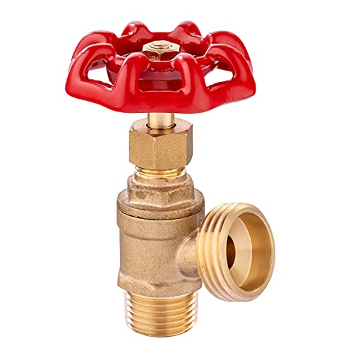 Efield Boiler Drain 1/2 Inch Mip X 3/4 Inch Mht, Brass #TOP9