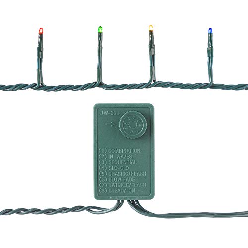 Darice LT-140-7 Multiple Function Teeny 140-Bulb Light Set, Multicolored