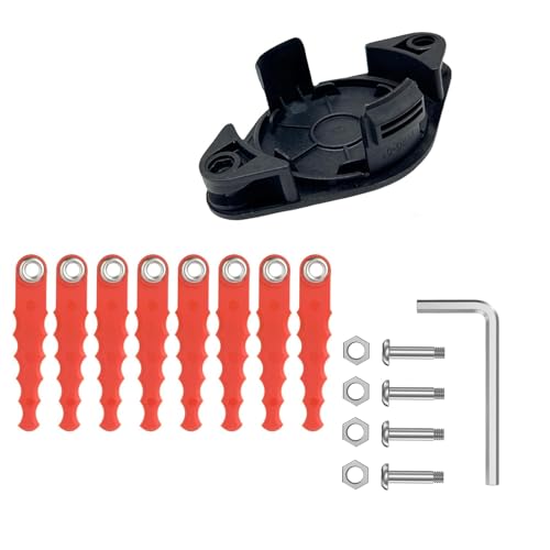 Lyshujli Weed Wacker Blade Trimmer Head,Weed Eater Blades Compatible with Hyper Tough 20V Max Weed Wacker String Trimmer HT-19-401-003-06 & HT-19-401-003-07(1+8+4)