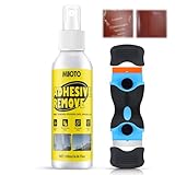 Miioto 120ml Quita Adhesivos, Quita Pegamento, Quita Pegatinas, Viene con Raspador, Elimina Rápidamente Etiquetas, Adhesivos y Residuos de Adhesivo de Todas las Superficies Lisas
