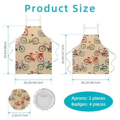 Tablier de serveuse multicolore pour restaurant bistrot et bar