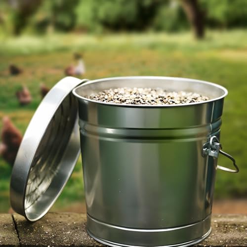 Caneca de basura de acero galvanizado 6 galones Plexon miniatura 6