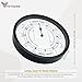 YOTOSIRE Tide Clock 10 inch - Silent Quartz Movement, Accurate High/Low Tide Prediction, Wall/Deck Mountable, for Sailors, Surfers & Ocean Lovers