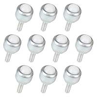CPROSP 10 Stück Kugelrollen mit M5 Gewindestange 16.5 mm, Kugelrollenlager 360º, Möbelrollen Klein Nylon, Schwenkkugelrollen für Transport von Möbeln, Küchengeräte, Industriemaschinen, Geräuschlos