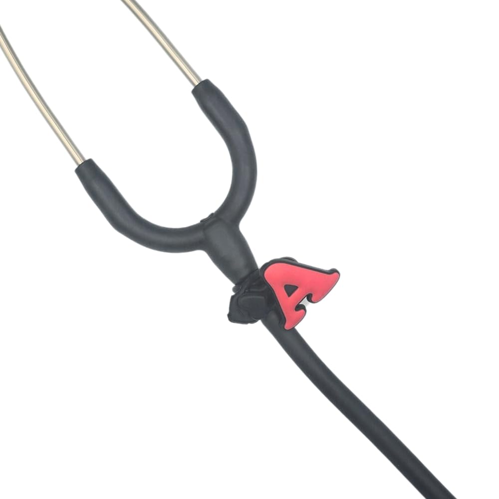 Stethoscope Charms - Big letter A - Medical Gift