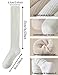 lykicool Slouch Socks for Women Knee High Scrunch Long Stacked Boot Socks, 3 Pairs (Size 5-10),3 Pairs White