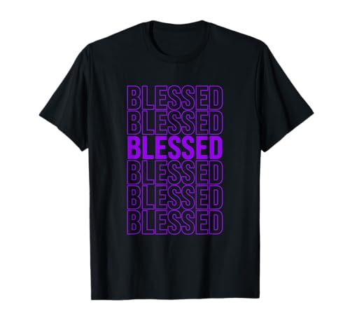 Purple Blessed Purple Graphic T-Shirt