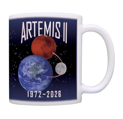ThisWear Artemis II 1972–2026 Coffee Mug, Lunar Mission...