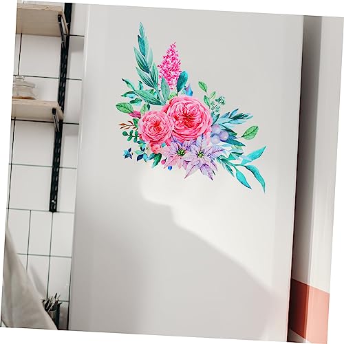 Pegatinas adhesivas pegatinas de peonías florales con relieve visual pack de 3 8