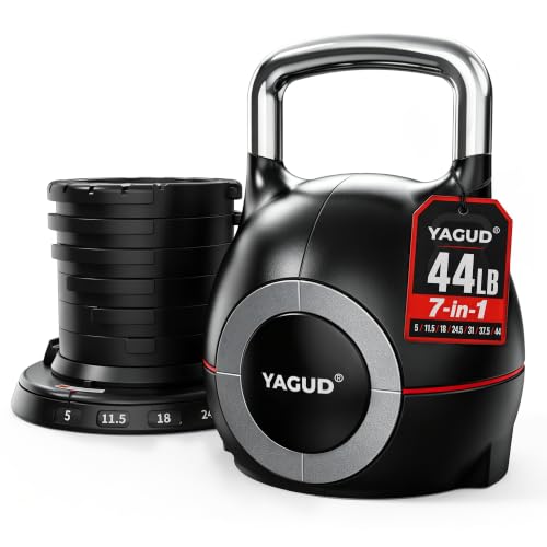 Yagud 44lb Quick-Change Adjustable Kettlebell