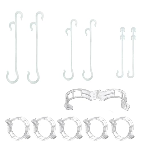 Hezhou 160 Piezas Soporte para Tomates Gancho de Tomate Tutores para Tomateras Clips para Plantas Ganchos duraderos para Tomates, berenjenas, pimientos, Flores, pepinos, Uvas, vides o plántulas