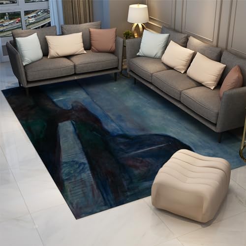 Tapis Nuit Étoilée Munch antidérapant pour le bureau à domicile