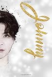 Johnny: NCT Member Acrylic Paint Half Face Portrait Gold Script Name 100 Page 6' x 9' Blank Lined...