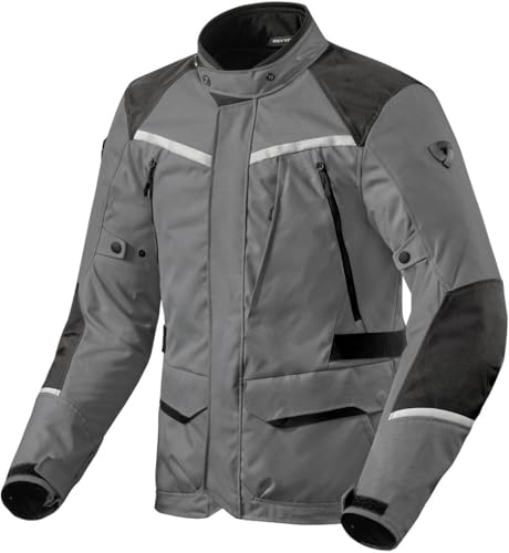 Blouson textile moto REV'IT! Voltiac 3 H2O gris M veste étanche