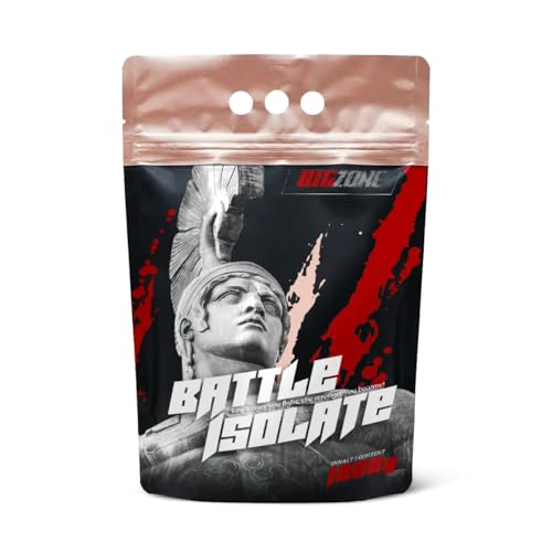 Big Zone | Battle Isolate leckerer Gechmack Molkenprotein-Isolat Protein Whey für Sportler | 1000g (Schoko)