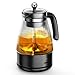 SHYOD Tetera eléctrica, hervidor de té inalámbrico con infusor de té extraíble, máquina de té for floración, Hojas Sueltas y Bolsa de té