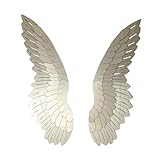 Alas de Angel en madera, decoración pared madera, decoración salón, dormitorio (madera clara)