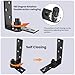 KIMSOFUNNY Saloon Door Hinges 304 Stainless Steel Swinging Door Hinge, Heavy Duty Double Swing Hinges Cafe Door Hinges for Swinging Door (Black)