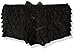 Daisy Corsets Women's Mesh Ruffle Shorts with Bow, Black, X-Large