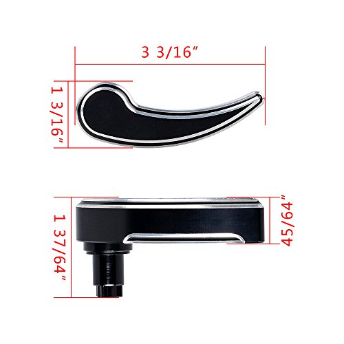 Kit de Cubierta para Pestillo de Alforjas Negro para Harley Electra Street Glide 14-18, aluminio mecanizado CNC con diseño anodizado cromado miniatura 3