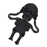 U Disk High Speed Bulk Flash Drive Memory Device, Plug and Play USB Stick Data Storage Gift, Black Skull Appearance Cartoon Lightweight, for Computer Notebook Laptop (32GB)