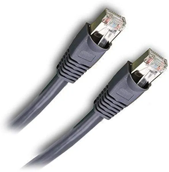 Outdoor Ethernet Shielded Cat 6 Cable, Waterproof Buried-able UV Resistant-RJ45 Plug Connector (150ft)