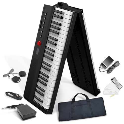 Longeye Foldable Piano Keyboard 88 Key Folding Piano...