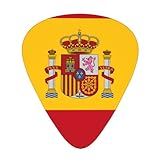 Spanish flag Guitar picks, 12-pack of wear-resistant guitar picks for guitar, bass, electric guitar, ukulele, thin, medium and heavy