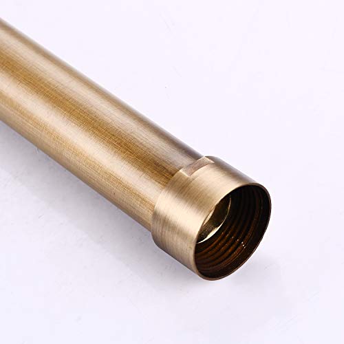 12-Inch Antique Brass Extension Tube Pipe For Shower System Bar Commercial Add Shower Height #TOP1