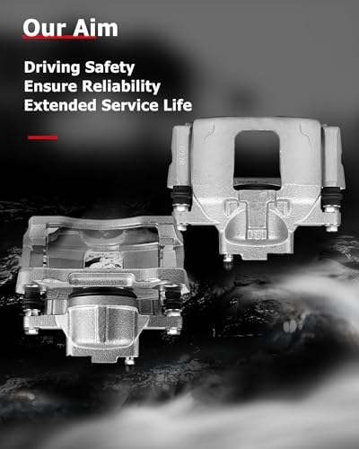 Image of cciyu Front Left & Right Brake Calipers With Bracket 18B5045 18B5044 For Chrysler 2008-2012 For Dodge 2007-2016 For Jeep 2007-2012 For Ram 2012 For Volkswagen 2009-2012 (2PCS)
