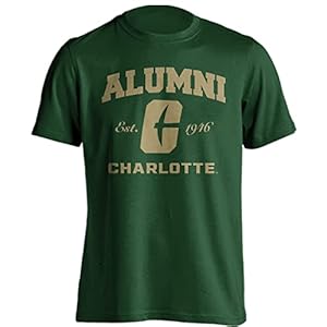 Sport Your Gear UNC Charlotte Forty-Niners Alumni Arch Green XL T-Shirt