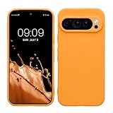 kwmobile Custodia Compatibile con Google Pixel 9 Pro Cover - Back Case per Smartphone in Silicone TPU - Protezione Gommata - arancia fruttata