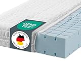Ravensberger Matratzen Kaltschaummatratze Struktura-SAN 100x200cm | Härtegrad H2 | RG 60 | Höhe 20cm | 7-Zonen Matratze | Baumwoll-Doppeltuch-Bezug | produziert in Deutschland | OEKO-TEX® zertifiziert