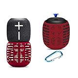 Funda protectora de silicona para Logitech Ultimate Ears Wonderboom 2, UE Wonderboom 2 Audio Bluetooth Anti-caída Cubierta de viaje portátil a prueba de golpes (rojo)