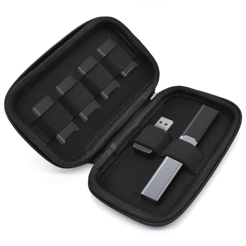 Vaportown Vape Case Compatible with Juul 2 Vape Pen Pax Era Cartridges Hard Shell Slim Holder Organizer Travel Carrying Pouch Bag for Ecig Pod System Kit 510 Battery Charger Pods [Case Only]