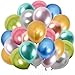 Senteria バルーン 風船 マルチカラー 100個入り 小さい 10インチ 金属風船 丸型 極厚 誕生日会 結婚式 卒業 開店 店舗装飾 お祝い 記念日 イベント ハッピーバースデー パーティー