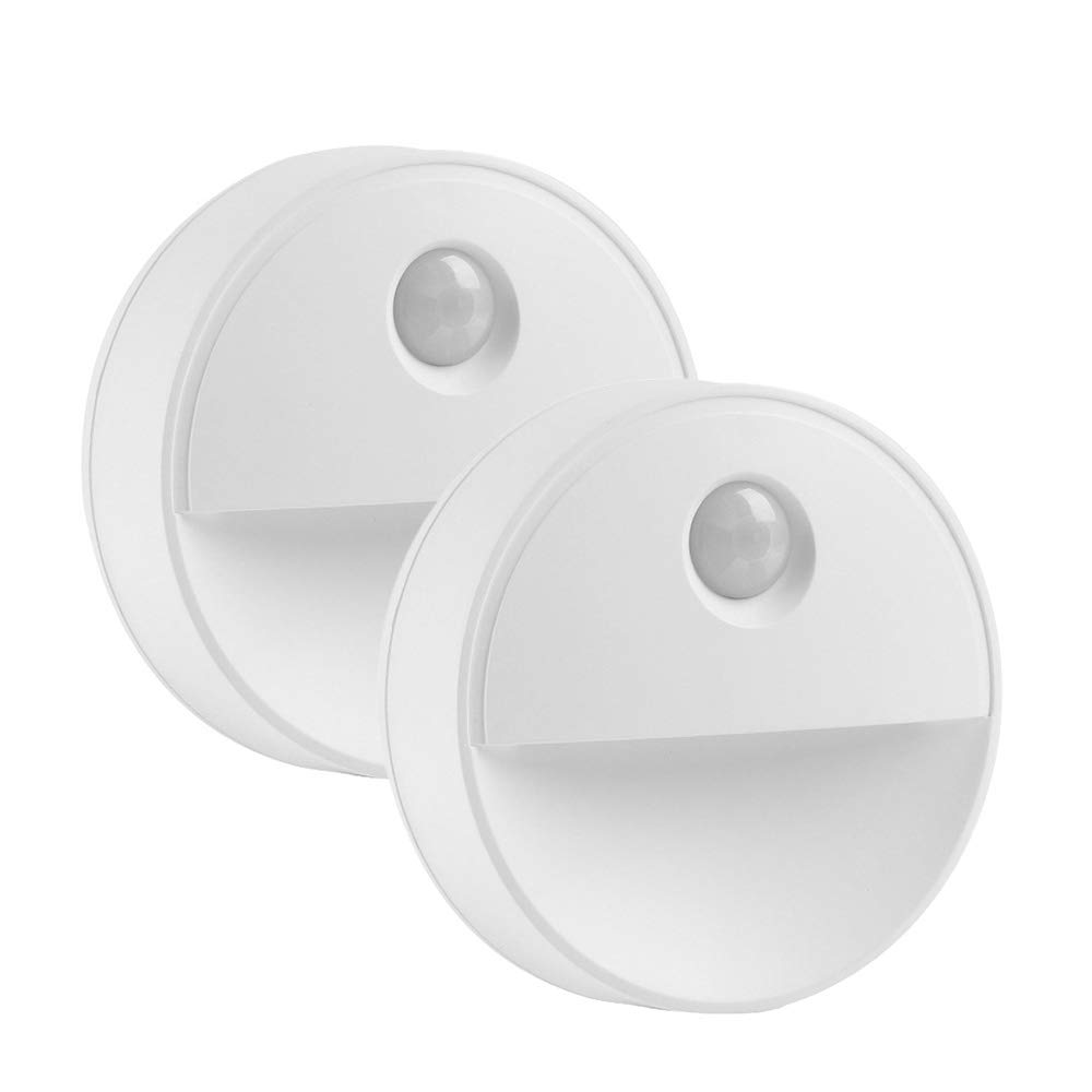 La luz del Sensor, Armario de luz, luz de Noche LED portátil, 2 súper Brillante Leds, Batería, inalámbrica, Stick-On, en Cualquier Lugar luz Nocturna (3 Pack),Warm Light